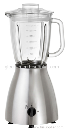 Stainless Steel Blender With Glass Jar