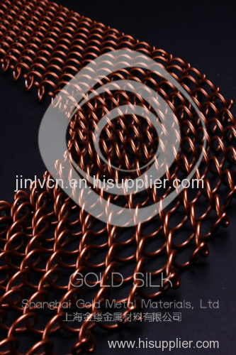 metal mesh coil drapery