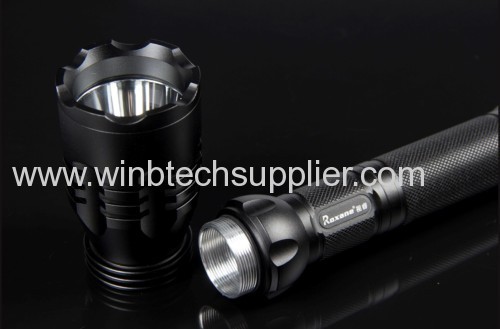 CREE Q5 Aluminum alloy led torch 260lumens 2x18650 battery