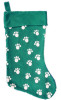 Green Footprint Christmas Stocking