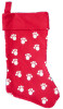 Red Footprint Christmas Stocking