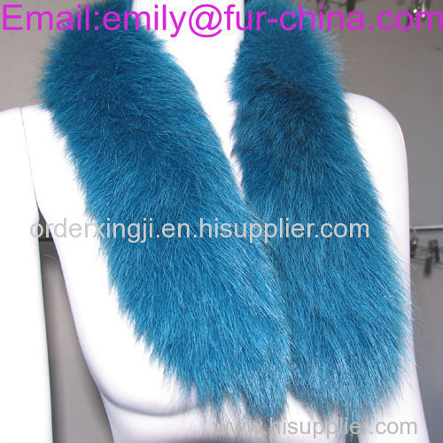 Dyed Fox Fur Trimming
