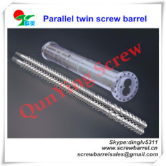 bimetallic twin parallel screws barrel