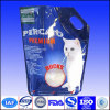 hot sale printed handle stand cat food package with zipper