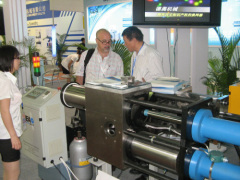 Two chanel screen exchange filter for PP sheet extrusion line