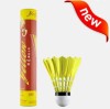 National unique manufacturer yellow badminton shuttlecock goose feather