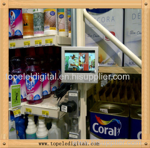 7 inch supermarket shef lcd advertising player