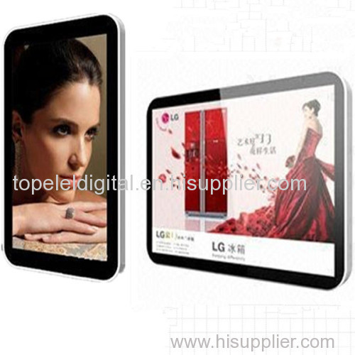 22 inch iphone shape wall hanging lcd advertising video