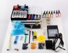 Professional Tattoo Kit with Two Bullet Tattoo Guns and Double Adjustable Power Supply