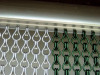 Chainmail curtain with rings for straight, curved and round curtains