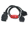 J1962M OBDII 16PM to OBD16Px2F Cable