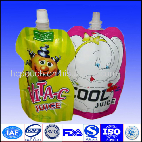 soft drinks spout bag 