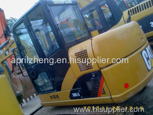 used hydraulic construction excavator caterpillar 305.5