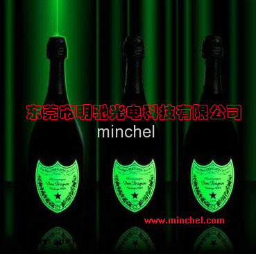 Super high Brightness el label/custom design label glow in the dark place /luminous wine label