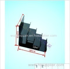 Free shipping and support wholesale high-grade four layers acrylic wallet display case! Acrylic display rack