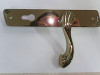 door lock handle on plate