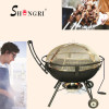 Shengri Portable Firepit BBQ on Wheels