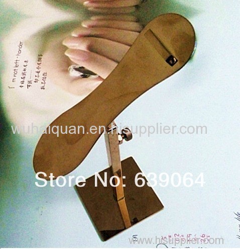 Hot selling stainless steel shoes display stand ! High quality and low price ! The rose golden color