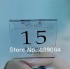 Customized! Hot selling support wholesale triangle acrylic table number board, with the words 