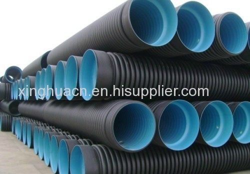 hot sale China Double-wall corrugated HDPE pipe