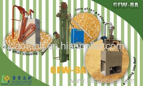 Automatic 6FW-8A corn mill grinder