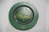 chrismas plastic plate /charge plate