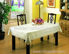 White Embossing table linen