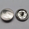 Spring Snap Button Shiny Nickle Color