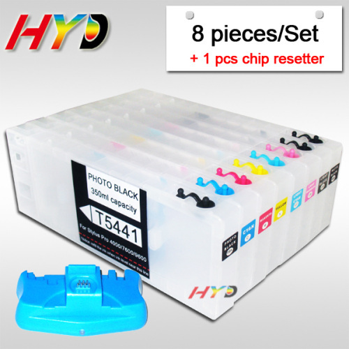 350ml refillable ink cartridges for Epson Stylus Pro 4000 ink cartridges with resettable chips