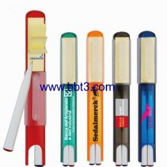 Twins promotional ballpoint pens with note