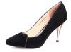 Ladies genuine leather suede pumps shoes