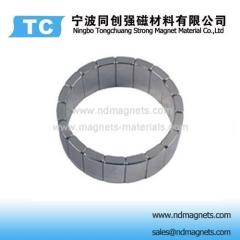 Arc segment Magnet used as rotor parts in motors grade 38SH
