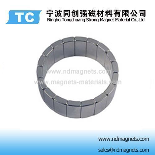 Arc segment Magnet used as rotor parts in motors grade 38SH