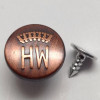 Plastic Inside Type Jeans Button Brushed Anti Copper Color