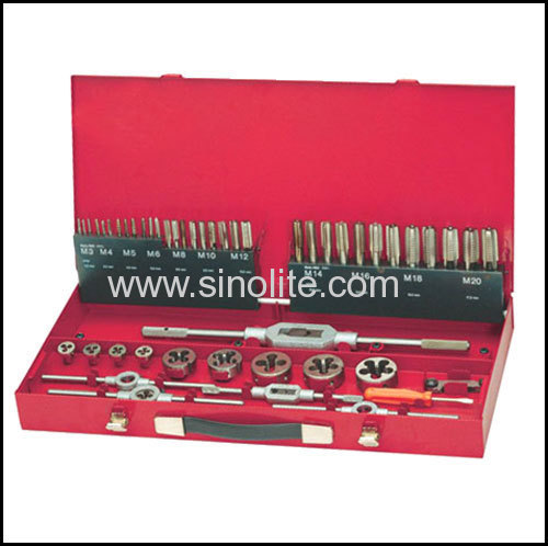 59Pcs/set of threading cutting taps and dies set