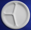 Disposable biodegradable cornstarch plate