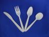 6inch biodegradable disposable cornstarch cutlery fork