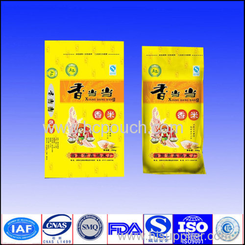 PET/NY/PE Strong resistance plastic rice packaging