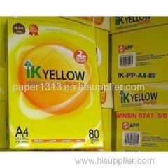 Ik Yellow A4 Copy Paper 80gsm,75gsm,70gsm