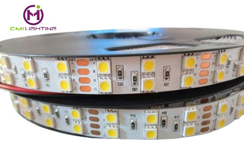 HIGH BRIGHTNESS 144W DOUBLE LINE 12V/24V 600pcs SMD5050 LED RIBBON LIGHT TAPE IP20