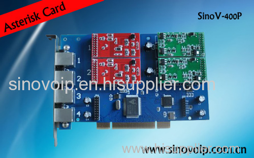 TDM400P 4fxs/fxo PCI asterisk card,analog voice card for ippbx,ip pbx,tribox elastix