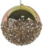 Partial shinny ball Christmas hanging ornament