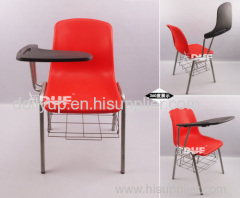 sturdy stacking lecture chair with note taking table trendy and light in weight