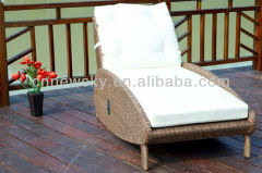 Outdoor garden PE round wicker lounge