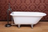 Roll top cast iron tub