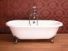 Dual cast iron bathtub