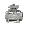 Stainless Steel 3pc Ball Valve with ISO PAD , Good Quality