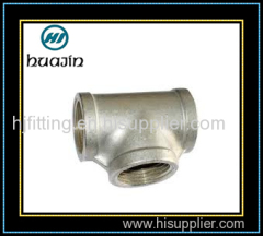Stainless Steel Threaded Euqal Tee Factory , Good Quality