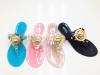 2014 soft summer ladies pvc flip flops with sandals wear as