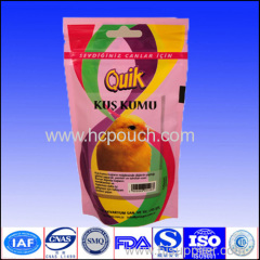 100g stand up food bag with tear notch or zipper